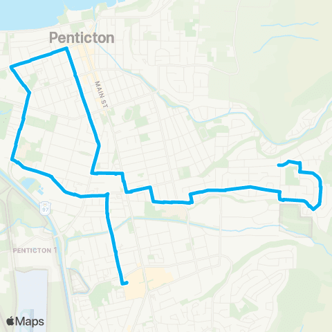 BC Transit South Okanagan-Similkameen West Side / Duncan East map