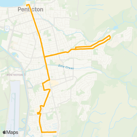 BC Transit South Okanagan-Similkameen Main Street map