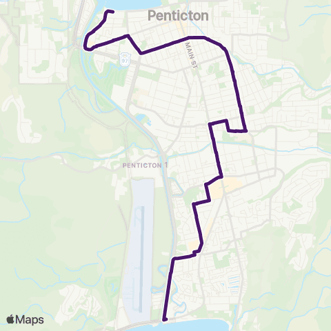 BC Transit South Okanagan-Similkameen Lake to Lake map