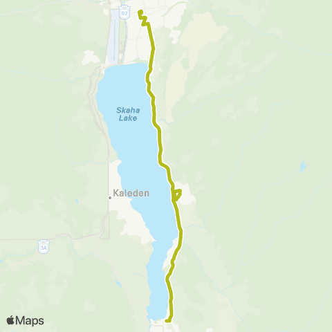 BC Transit South Okanagan-Similkameen Okanagan Falls / Penticton map