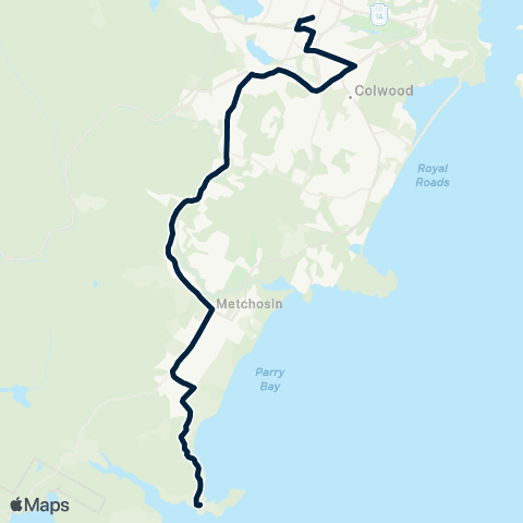 BC Transit Victoria Happy Valley / Langford Exch map