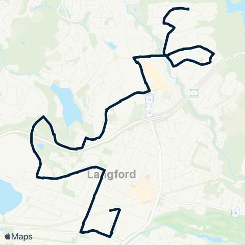 BC Transit Victoria Thetis Heights / Langford Exch map
