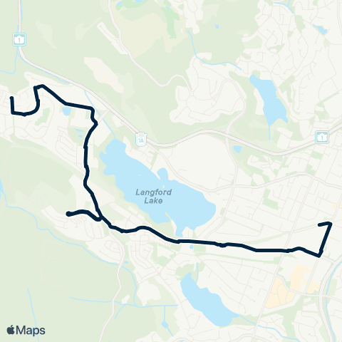 BC Transit Victoria Goldstream Meadows / Langford Exch map