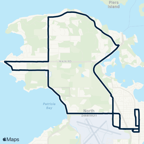 BC Transit Victoria North Saanich map
