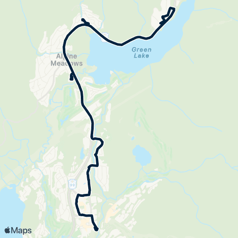 BC Transit Whistler Emerald map