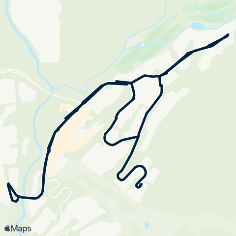 BC Transit Whistler Upper Village / Benchlands Shuttle Free Service map