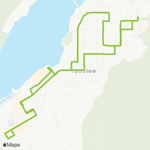BC Transit West Kootenay Fairview map