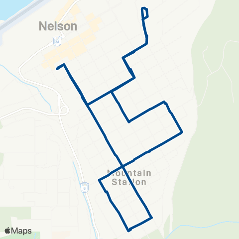BC Transit West Kootenay Uphill map