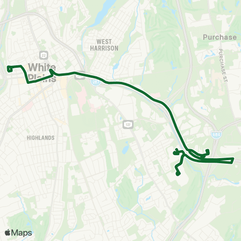 Bee-Line Shuttle Loop D map