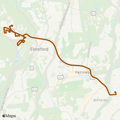 Bee-Line Shuttle Loop F map