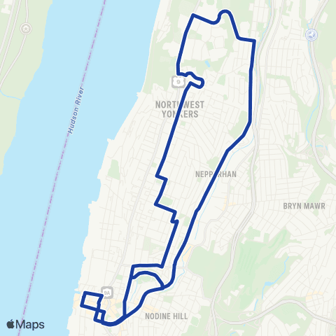 Bee-Line N Yonkers-Yonkers Rr Station map