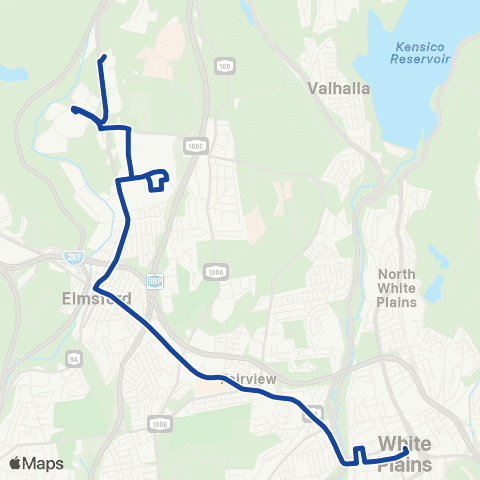 Bee-Line Skyline Drive-Eastview-Wp map
