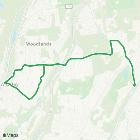 Bee-Line Ridge Rd Commuter map