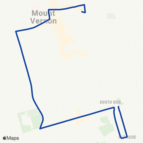 Bee-Line Mt Vernon Local map