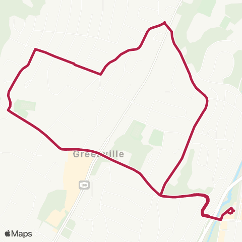 Bee-Line Longview Commuter map