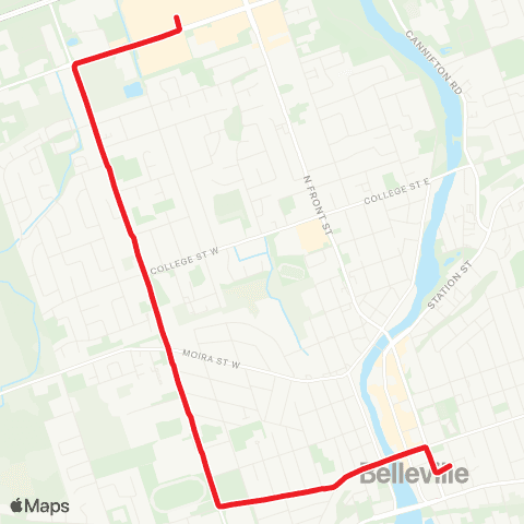 Belleville Transit  map
