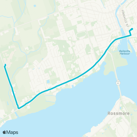 Belleville Transit  map