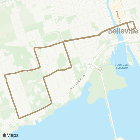 Belleville Transit  map