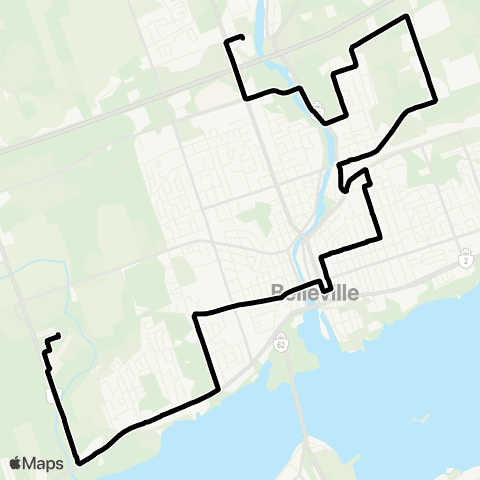 Belleville Transit  map