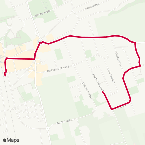 BERNMOBIL Münsingen, Bahnhof - Münsingen, Spital map
