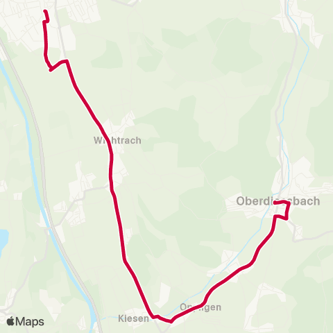 BERNMOBIL Münsingen, Bahnhof - Oberdiessbach, Bahnhof map