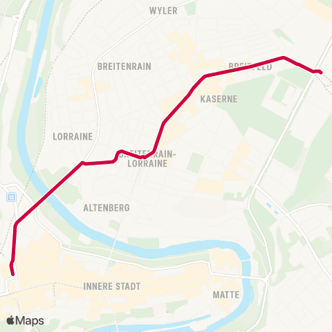 BERNMOBIL Bern, Bahnhof - Bern, Guisanplatz Expo map