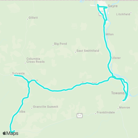 BeST Towanda Troy Canton map