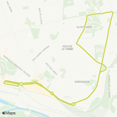 beeMob Pasquet (Gare SNCF) - Jean Moulin - De Gaulle map