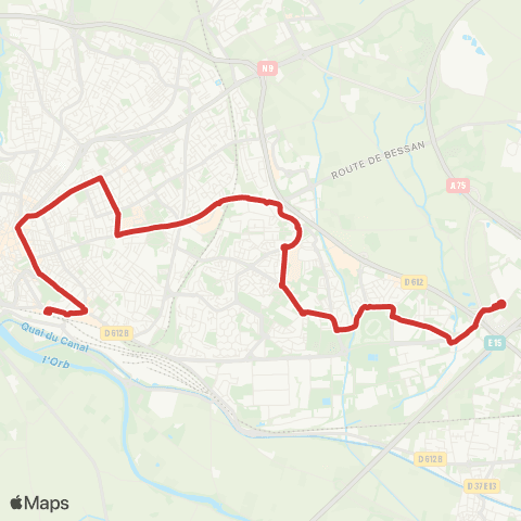 beeMob La Méridienne - Gare SNCF map