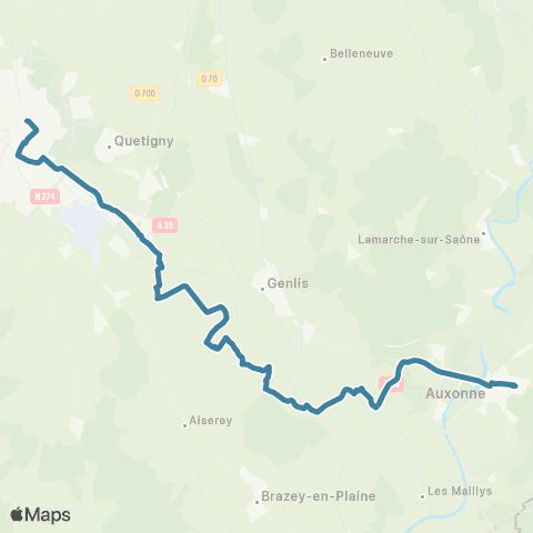 Mobigo 21 - Côte d'Or Dijon - Auxonne map
