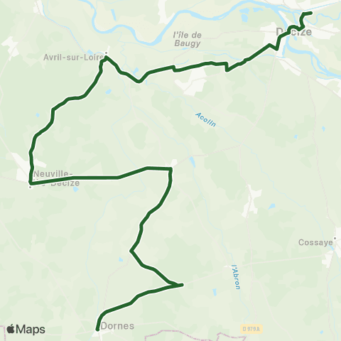 Mobigo 58 - Nièvre TAD Dornes map