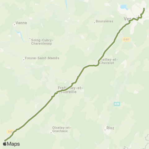 Mobigo 70 - Haute-Saône Gy - Vesoul map