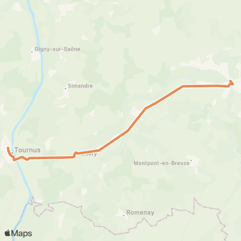 Mobigo 71 - Saône et Loire Louhans - Tournus map