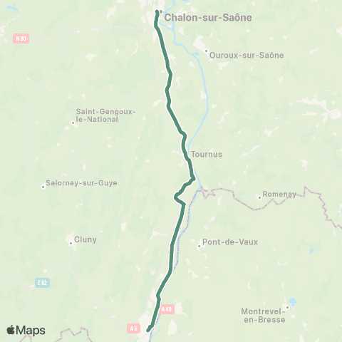 Mobigo 71 - Saône et Loire Macon - Tournus - Chalon sur Saone map