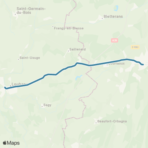 Mobigo 71 - Saône et Loire Lons le Saunier - Louhans map