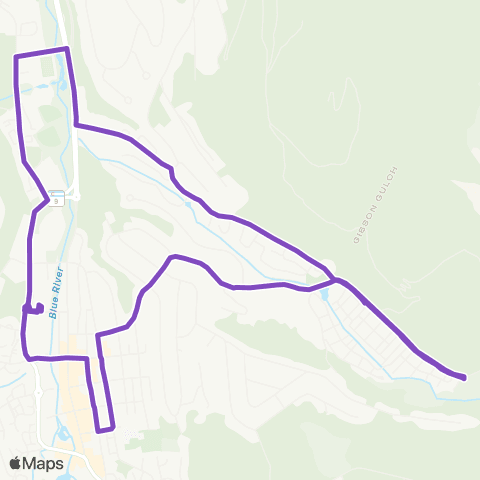 Breck Free Ride Clockwise to Airport then downtown map