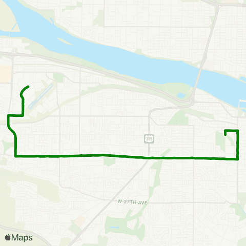 Ben Franklin Transit Route 48 map