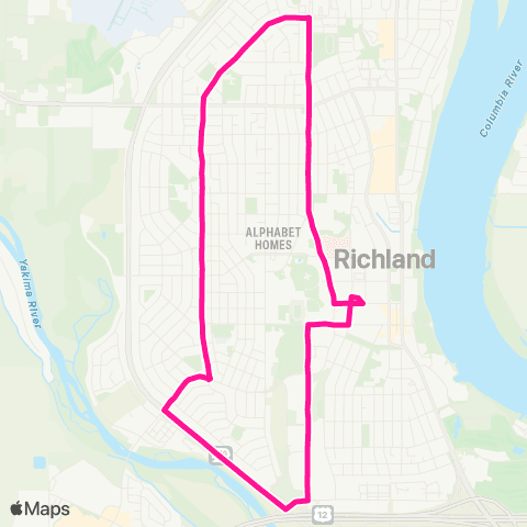 Ben Franklin Transit Route 25 map