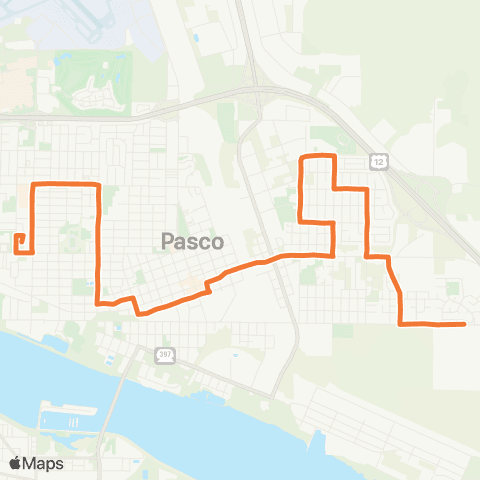 Ben Franklin Transit Route 65 map