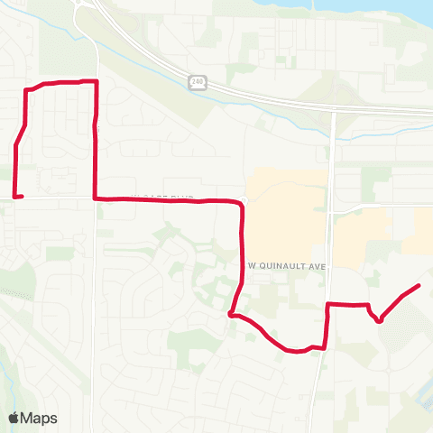 Ben Franklin Transit Route 50 map