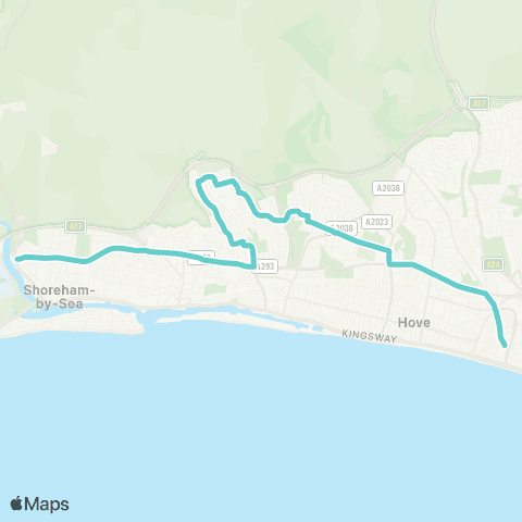 Brighton & Hove Bus and Coach Company The Red Lion - North Street map