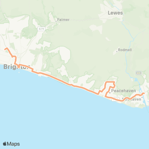 Brighton & Hove Bus and Coach Company Meridian Centre - Brighton Station map