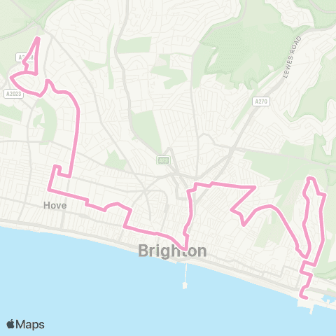 Brighton & Hove Bus and Coach Company Marina - Imperial Arcade map