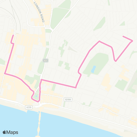 Brighton & Hove Bus and Coach Company Stonehurst Court - Brighton Station map