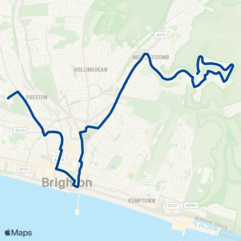 Brighton & Hove Bus and Coach Company School - Imperial Arcade map