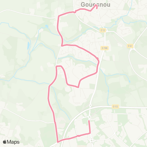 Bibus TAD Gouesnou Pl. des Fusillés - Pte de Gouesnou map