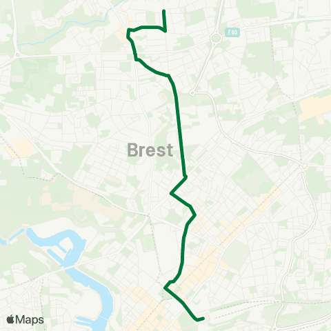 Bibus Gares - Lambézellec map