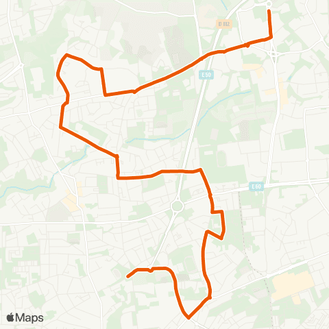 Bibus Scolaires Porte de Gouesnou - Croix Rouge map
