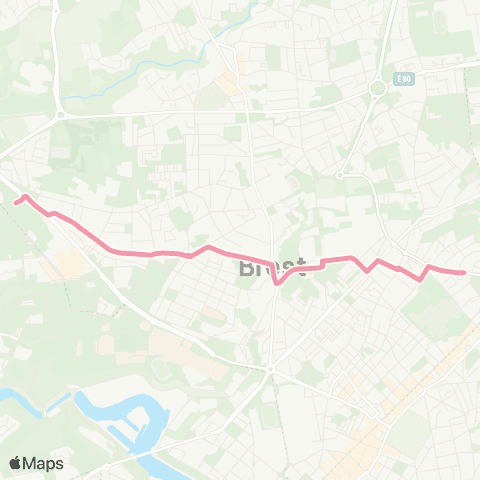 Bibus Scolaires Braille - le Bergot map