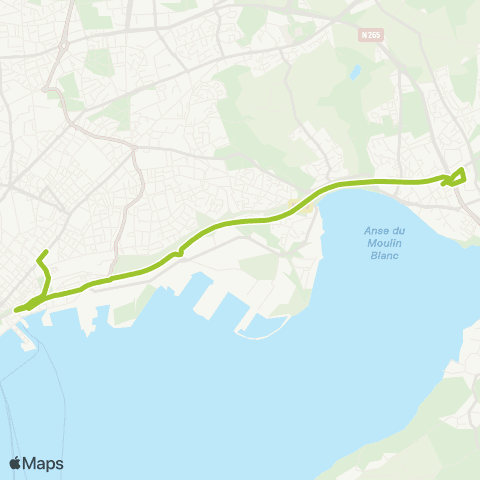 Bibus Scolaires Brest Liberté - le Relecq-Kerhuon Diwan map